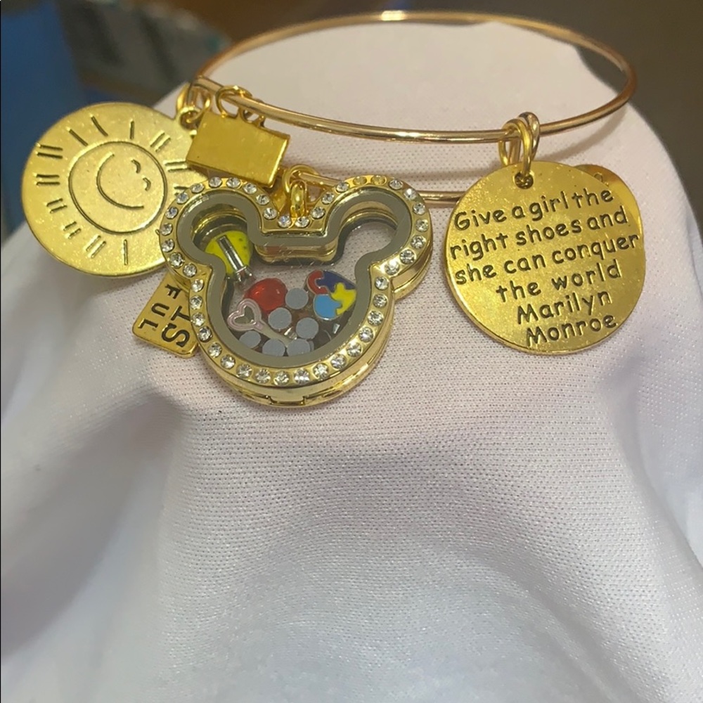 Bracelet Pendant Floating CharmsBanglesExpandable